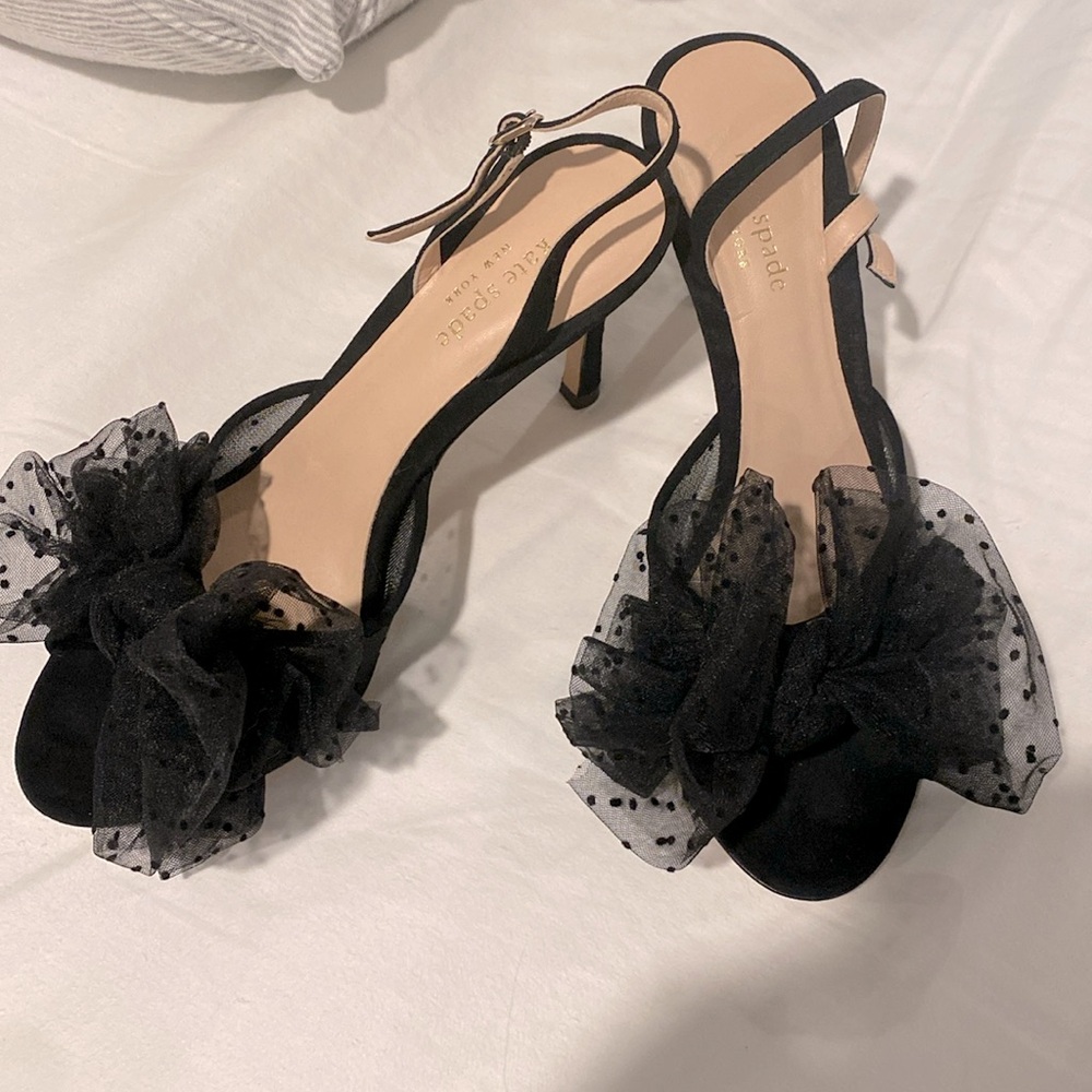 Kate spade black heels